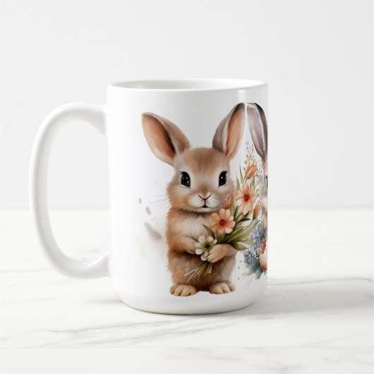 Tasse "Springtime Bunnies" zur Keramik (Links)