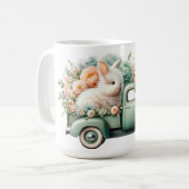 Tasse "Springtime Bunnies" zur Keramik (Vorderseite Links)