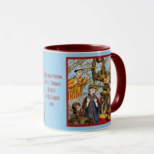 Tasse St. Thomas Beckets Martyrdom (M 031) (VorderseiteRechts)