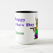 Tasse St. Urho mit Friedensheuschrecke (Zentrum)