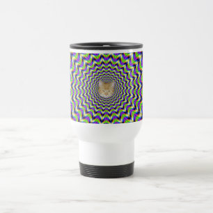 Tasse Star in Gelb Rosa Blau und Grün