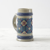 Tasse Stein - Blau (Rotes Kreuz) RFPMDesign ©️ 202 (Vorderseite Links)