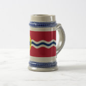 Tasse Stein mit Flag von St. Louis, Missouri (VorderseiteRechts)