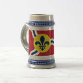 Tasse Stein mit Flag von St. Louis, Missouri (Vorderseite Links)