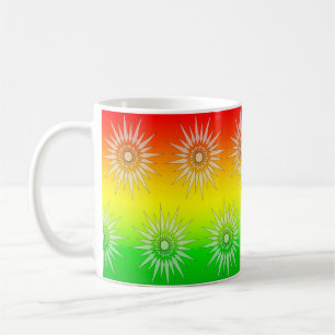 Tasse - Sternengrafik auf Sommerfarben
