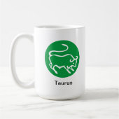 Tasse - Sternzeichenfarbe für Stier (Links)