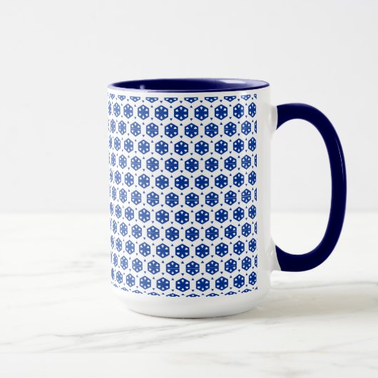 Tasse - Stilisierte Blume in Reihen (Dark Center) (Rechts)