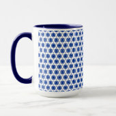 Tasse - Stilisierte Blume in Reihen (Dark Center) (Links)