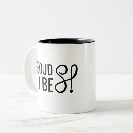 Tasse "stolz, HSP zu sein " (Vorderseite Links)