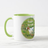 Tasse "Stubborn but Niedlich" (Foto von Ziegen) (Links)