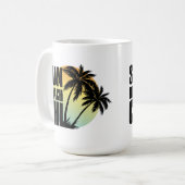 Tasse Sun, Beach & Chill Palm Tree (Vorderseite Links)