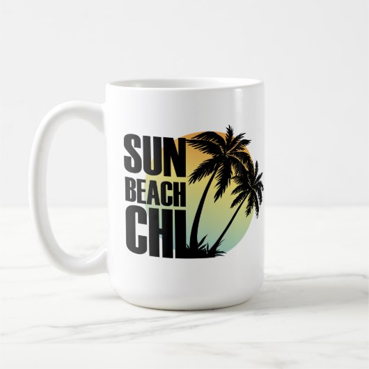 Tasse Sun, Beach & Chill Palm Tree (Links)