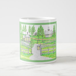 Tasse Sunny Hill Farm Green Jumbo