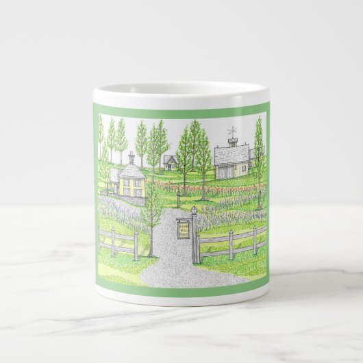 Tasse Sunny Hill Farm Green Jumbo (Vorderseite)