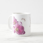 Tasse Sunny Pink Tulips Flower (Vorderseite Links)