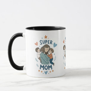 Tasse "Super MAMA" - Feiern Sie die Mutterschaft j