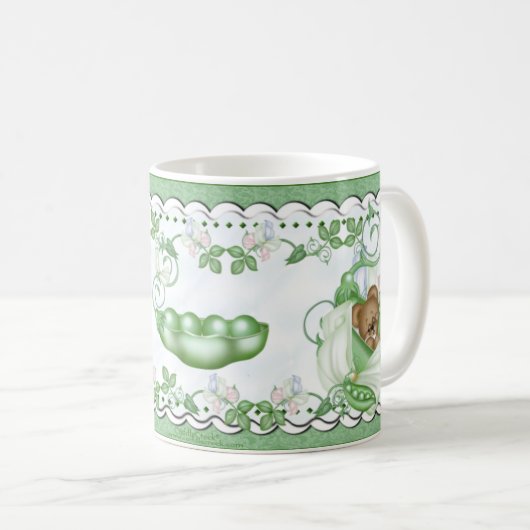 Tasse - süße Erbse in einer Hülse (VorderseiteRechts)