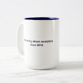 Tasse - Swearing über Analytik seit 2016 (Vorderseite Links)