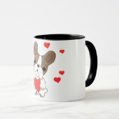 Tasse "Sweet Dog Holding Heart" (VorderseiteRechts)