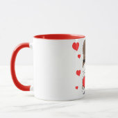 Tasse "Sweet Dog Holding Heart" (Links)