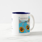 Tasse: Synchron gegen asynchrones Zweifarbige Tasse (VorderseiteRechts)