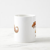 Tasse T-rex auf Skateboard Cartoon-Dinosaurier (Mittel)