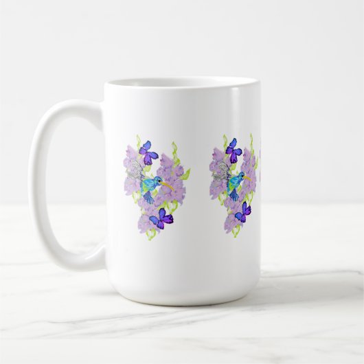 Tasse; Tag mit dem Hummingvogel Kaffeetasse (Links)