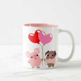 Tasse "Tangled Hearts" (Cartoon Schweine)