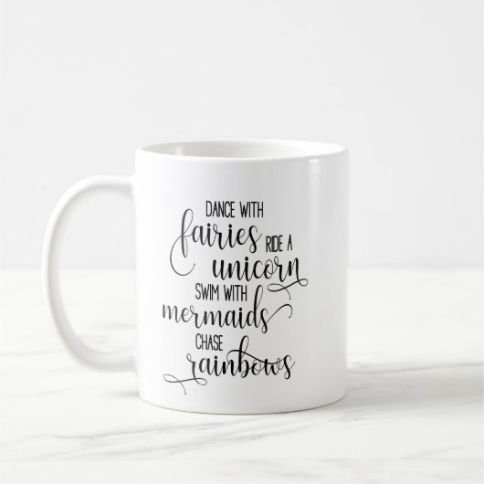 Tasse "Tanz mit Feen..." (Links)