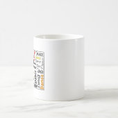 Tasse-Tanzdesign in Farbe Kaffeetasse (Mittel)