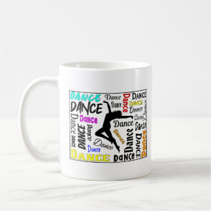 Tasse-Tanzdesign in Farbe Kaffeetasse