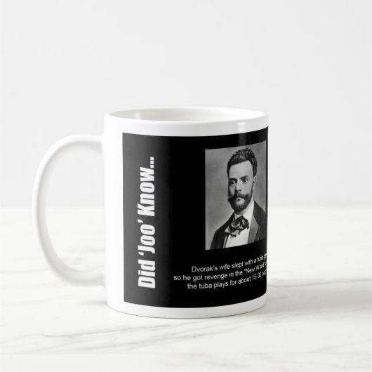 Tasse: "Tat Joo wissen…" - Dvorak Kaffeetasse (Links)