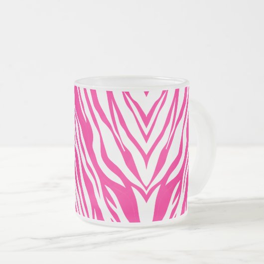 Tasse Tee aus Kaffee, rosa Leopard (VorderseiteRechts)