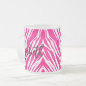 Tasse Tee aus Kaffee, rosa Leopard (Vorderseite Links)