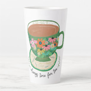 Tasse Tee Florales Zitat Vintage Becher