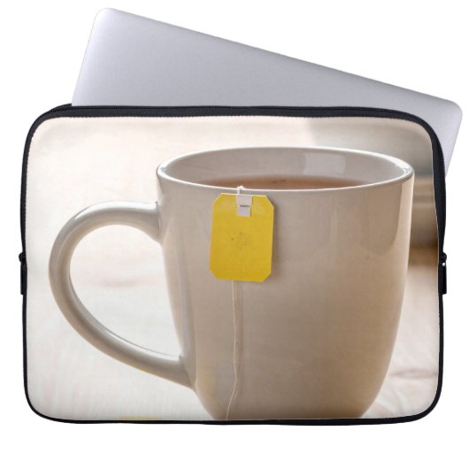 Tasse Tee Laptopschutzhülle (Vorderseite)