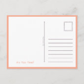 'Tasse Tee' Lustiger Geschenkgutschein Postkarte (Rückseite)