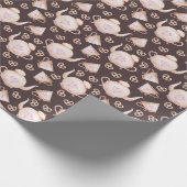 Tasse Tee Valentinstag Geschenkpapier (Ecke)