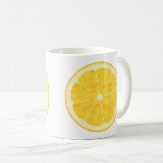 Tasse Tee - Zitronenscheibe (VorderseiteRechts)