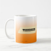 Tasse - Tennessee Staat Karte mit Stadt (Links)