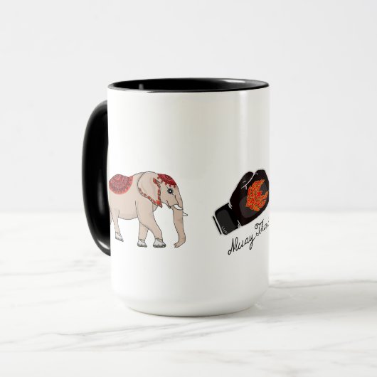 Tasse thailändischer Stil. (Vorderseite Links)