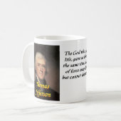 Tasse Thomas- Jeffersonzitats 24 (Vorderseite Links)