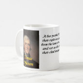 Tasse Thomas- Jeffersonzitats 5 (Vorderseite Links)