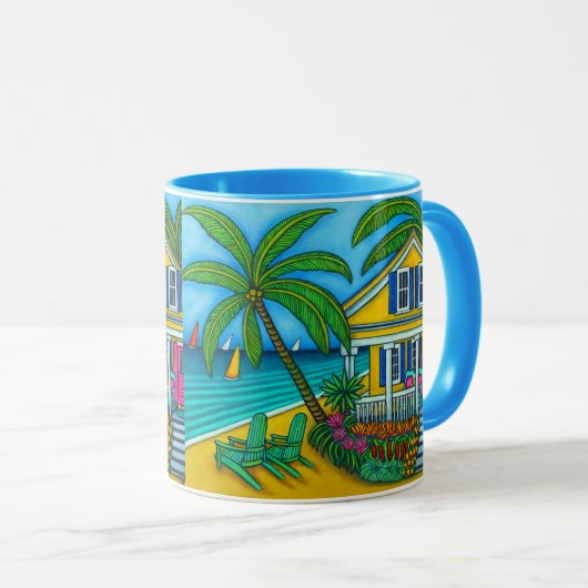 Tasse "Ticket to Paradise" (VorderseiteRechts)