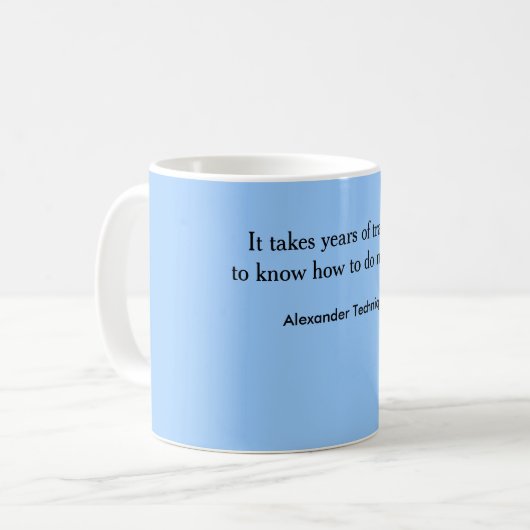 Tasse - Training, zum nichts zu tun (Vorderseite Links)