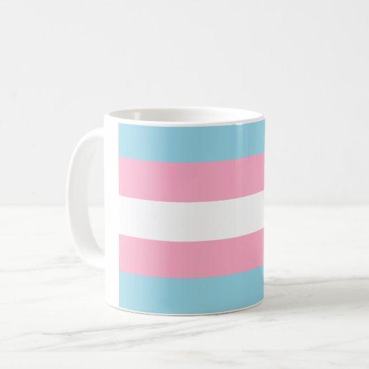 Tasse "Transgender Flag" (Vorderseite Links)