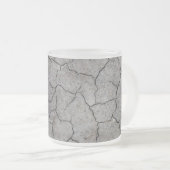 Tasse: Trockener, knackiger grauer Boden. Mattiert Mattglastasse (VorderseiteRechts)