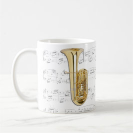 Tasse - Tuba mit Blattmusik