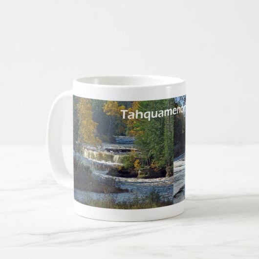 Tasse über den oberen und unteren Tahquamenon Fall (Vorderseite Links)