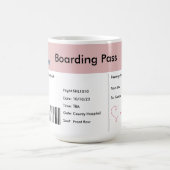 Tasse über die von Flugtickets unter dem Gesichts (Mittel)